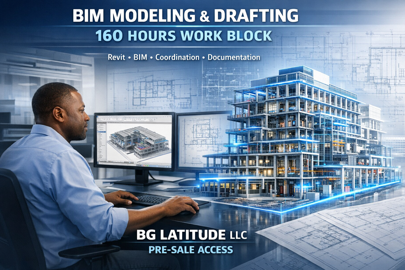 BIM Modeling & Drafting Services – 1 Month (160 Hours) Work Block – Pre-Sale