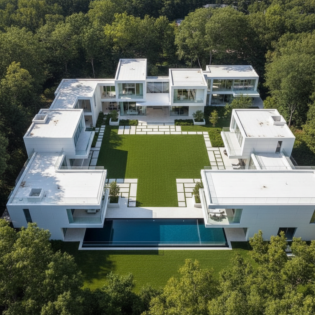 10,000 Sq Ft Modern Family Compound Residence (Multigenerational Homestead) – Revit Model + Tutorial (Pre-Order)
